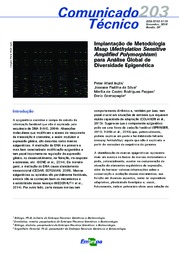 Thumbnail de Implantação de metodologia Msap (Methylation Sensitive Amplified Polymorphism) para análise global de diversidade epigenética.