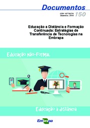 Thumbnail de Educação a distância e formação continuada: estratégias de transferência de tecnologias na Embrapa.