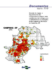 Thumbnail de Geração de mapas e espacialização das notificações da dengue: uma contribuição da Embrapa para o enfrentamento do mosquito Aedes aegypti no Município de Campinas, SP.