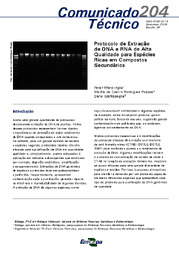 Thumbnail de Protocolo de extração de DNA e RNA de alta qualidade para espécies ricas em compostos secundários.