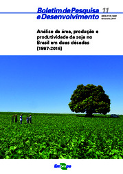 Thumbnail de Análise da área, produção e produtividade da soja no Brasil em duas décadas (1997-2016).