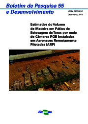 Thumbnail de Estimativa do volume de madeira em pátios de estocagem de toras por meio de câmeras RGB instaladas em Aeronaves Remotamente Pilotadas (ARP).
