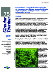 Thumbnail de Consorciação com guandu na recuperação de pastagens degradadas, uma tecnologia de duplo propósito: adubação verde e pastejo consorciado diferido.