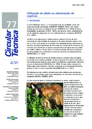 Thumbnail de Utilização da alfafa na alimentação de caprinos.
