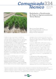 Thumbnail de Nodulação e Rendimento de Soja no Agroecossistema Terras Baixas.