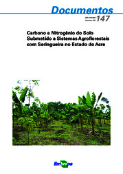 Thumbnail de Carbono e nitrogênio do solo submetido a sistemas agroflorestais com seringueira no Estado do Acre.