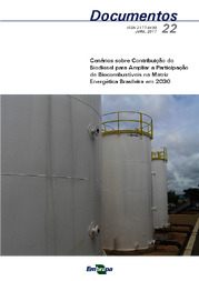 Thumbnail de Cenários sobre contribuição do biodiesel para ampliar a participação de biocombustíveis na matriz energética brasileira em 2030.