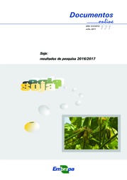 Thumbnail de Soja: resultados de pesquisa 2016/2017.