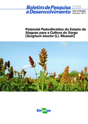 Thumbnail de Potencial pedoclimático do Estado de Alagoas para a cultura do sorgo [Sorghum bicolor (L). Moench].