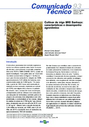 Thumbnail de Cultivar de trigo BRS Sanhaço: características e desempenho agronômico.