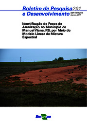 Thumbnail de Identificação de focos de arenização no município de Manoel Viana, (RS), por meio do modelo linear de mistura espectral.