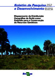 Thumbnail de Mapeamento da distribuição geográfica de butiá como subsídio para a conservação de recursos genéticos.