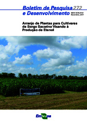 Thumbnail de Arranjo de plantas para cultivares de sorgo sacarino visando à produção de etanol.