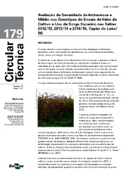 Thumbnail de Avaliação da Severidade de Antracnose e Míldio nos Genótipos do Ensaio de Valor de Cultivo e Uso de Sorgo Sacarino nas Safras 2012/13, 2013/14 e 2014/15, Capão do Leão/RS.