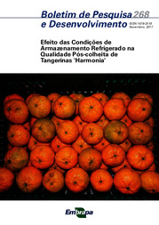 Thumbnail de Efeito das condições de armazenamento refrigerado na qualidade pós-colheita de tangerinas 'Harmonia'.
