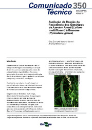 Thumbnail de Avaliação da Reação de Resistência dos Genótipos de Azevém Anual (Lolium multiflorum) à Brusone (Pyricularia grisea).