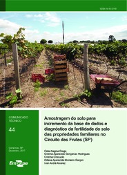Thumbnail de Amostragem do solo para incremento da base de dados e diagnóstico da fertilidade do solo das propriedades familiares no Circuito das Frutas (SP).