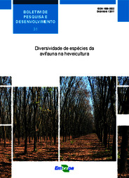 Thumbnail de Diversidade de espécies da avifauna na heveicultura.