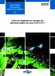 Thumbnail de Índice de vegetação em seringais de diferentes idades nos anos 2016 e 2017.