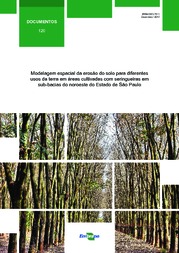 Thumbnail de Modelagem espacial da erosão do solo para diferentes usos da terra em áreas cultivadas com seringueiras em sub-bacias do noroeste do Estado de São Paulo.