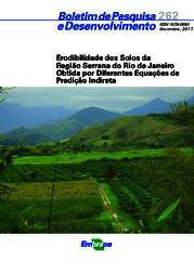 Thumbnail de Erodibilidade dos solos da Região Serrana do Rio de Janeiro obtida por diferentes equações de predição indireta.