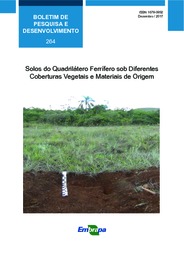 Thumbnail de Solos do quadrilátero ferrífero sob diferentes coberturas vegetais e materiais de origem.