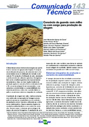 Thumbnail de Consórcio de guandu com milho ou com sorgo para produção de silagem.