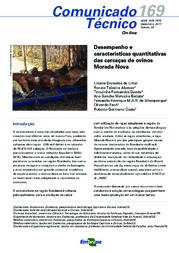 Thumbnail de Desempenho e características quantitativas das carcaças de ovinos Morada Nova.