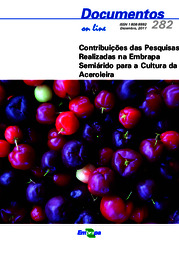 Thumbnail de Contribuições das pesquisas realizadas na Embrapa Semiárido para a cultura da aceroleira.