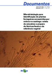 Thumbnail de Microhistologia para identificação de plantas forrageiras consumidas por ovinos na caatinga: coleta de amostras e preparo de lâminas fecais e de referência vegetal.