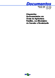 Thumbnail de Diagnóstico Socioeconômico em Áreas de Agricultura Familiar, nos Municípios de Caroebe e Rorainópolis.