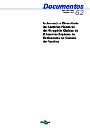 Thumbnail de Isolamento e Diversidade de Bactérias Fixadoras de Nitrogênio Obtidas de Diferentes Espécies de Estilosantes no Cerrado de Roraima.