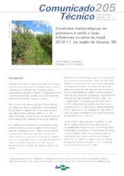 Thumbnail de Condições meteorológicas de primavera e verão e suas influências na safra de maçã 2016/17, na região de Vacaria, RS.