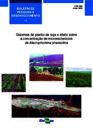 Thumbnail de Sistemas de plantio de soja e efeito sobre a concentração de microesclerócios de Macrophomina phaseolina.