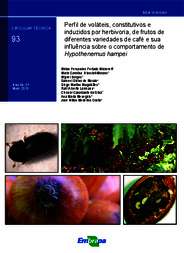 Thumbnail de Perfil de voláteis, constitutivos e induzidos por herbivoria, de frutos de diferentes variedades de café e sua influência sobre o comportamento de Hypothenemus hampei.