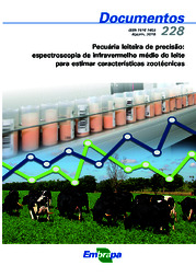 Thumbnail de Pecuária leiteira de precisão: espectroscopia de infravermelho médio do leite para estimar características zootécnicas.