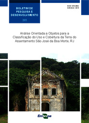 Thumbnail de Análise orientada a objetos para a classificação do uso e cobertura da terra do assentamento São José da Boa Morte, RJ.