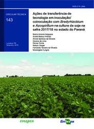 Thumbnail de Ações de transferência de tecnologia em inoculação/coinoculação com Bradyrhizobium e Azospirillum na cultura da soja na safra 2017/18 no estado do Paraná.