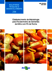 Thumbnail de Estabelecimento de metodologia para recobrimento de sementes de milho com pó de rocha.