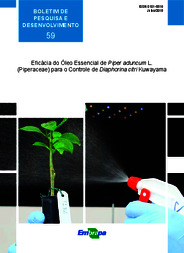 Thumbnail de Eficácia do óleo essencial de Piper aduncum L. (Piperaceae) para o controle de Diaphorina citri Kuwayama.