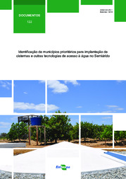 Thumbnail de Identificação de municípios prioritários para implantação de cisternas e outras tecnologias de acesso à água no Semiárido.
