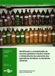 Thumbnail de Identificação e caracterização de recursos genéticos crioulos visando o fortalecimento da autonomia dos agricultores familiares no Semiárido cearense.