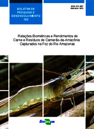 Thumbnail de Relações biométricas e rendimentos de carne e resíduos de camarão-da-amazônia capturados na Foz do Rio Amazonas.
