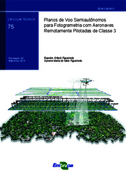 Thumbnail de Planos de voo semiautônomos para fotogrametria com aeronaves remotamente pilotadas de classe 3.