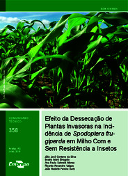 Thumbnail de Efeito da Dessecação de Plantas Invasoras na Incidência de Spodoptera frugiperda em Milho Com e Sem Resistência a Insetos.
