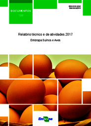 Thumbnail de Relatório Técnico e de Atividades 2017 Embrapa Suínos e Aves.
