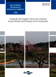 Thumbnail de Avaliação da pegada hídrica dos campos experimentais da Embrapa Clima Temperado.