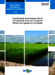 Thumbnail de Quantificação da demanda hídrica na cultura do arroz em função do manejo da irrigação por inundação.