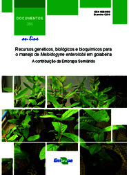 Thumbnail de Recursos genéticos, biológicos e bioquímicos para o manejo de Meloidogyne enterolobii em goiabeira: a contribuição da Embrapa.