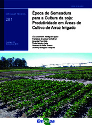 Thumbnail de Época de Semeadura para a Cultura da soja: Produtividade em Áreas de Cultivo de Arroz Irrigado.
